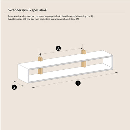 Abel system - Ramme - B 120 x H 28