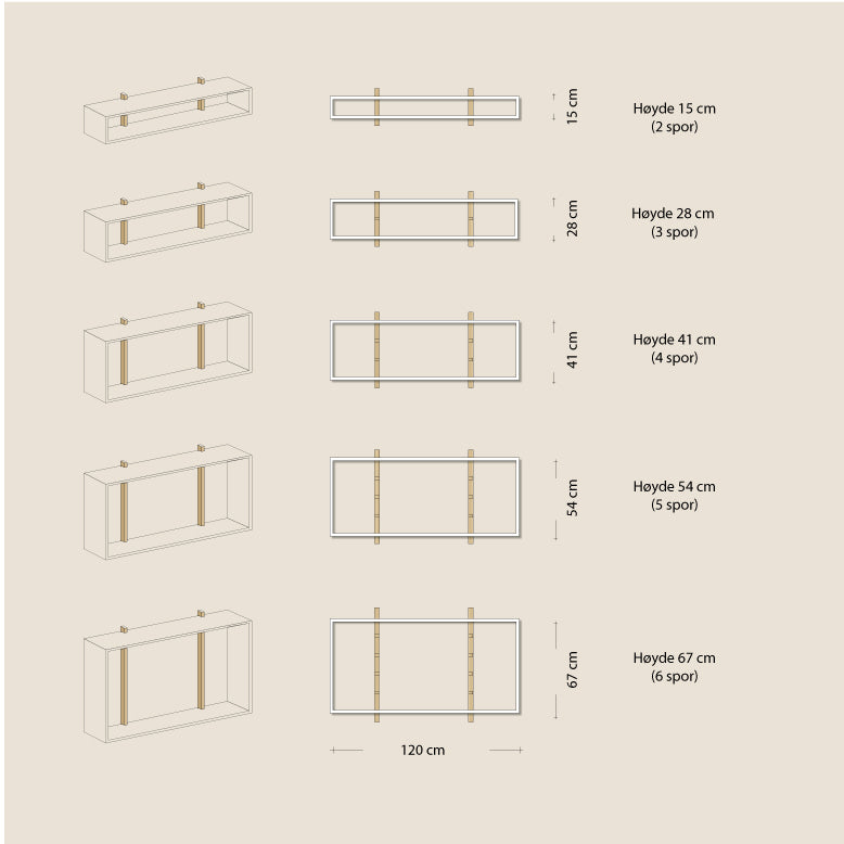 Abel system - Ramme - B 120 x H 28