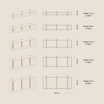 Abel system - Ramme - B 160 x H 54