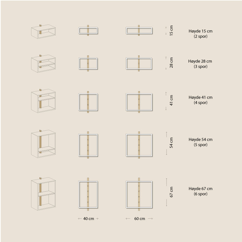 Abel system - Ramme - B 40/60 x H 28