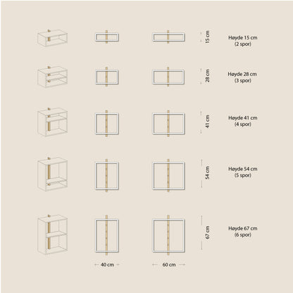 Abel system - Ramme - B 40/60 x H 28