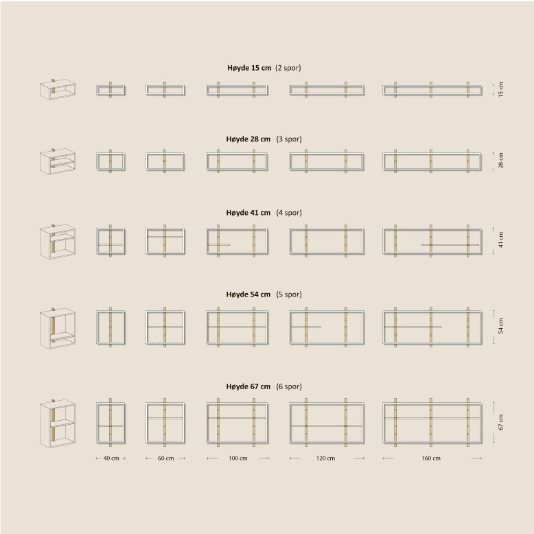 Abel system - Ramme - B 40/60 x H 28