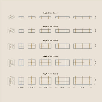 Abel system - Ramme - B 160 x H 54