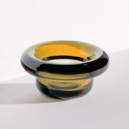 Sirkel - Lysestake - Amber gul