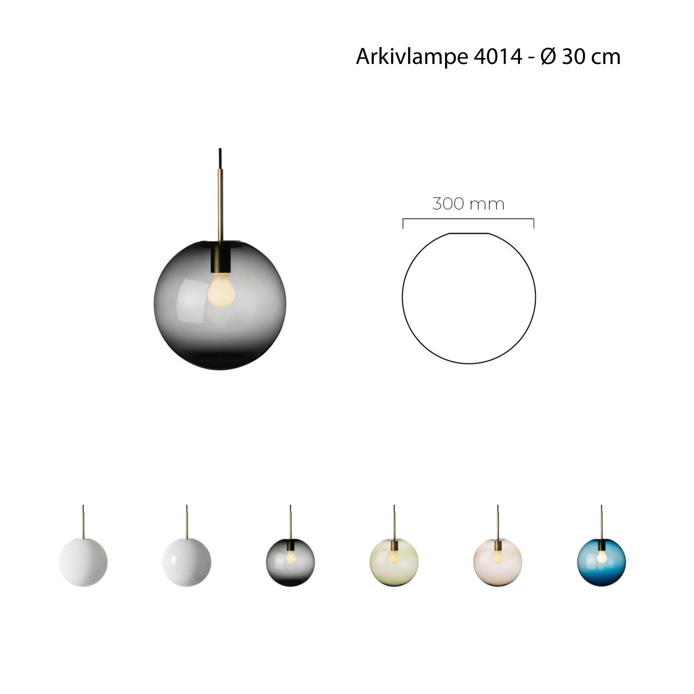Arkivlampe 4014 - 30 cm
