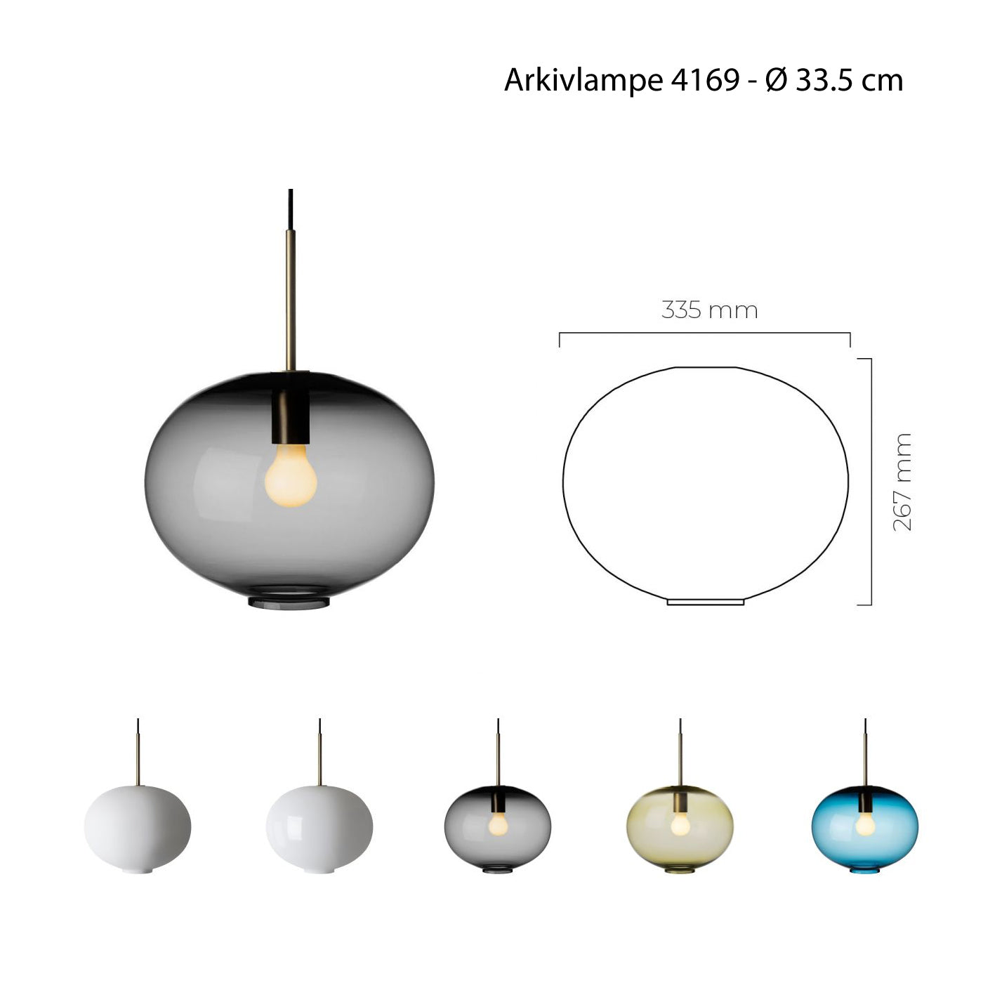 Arkivlampe 4169 - 33 cm