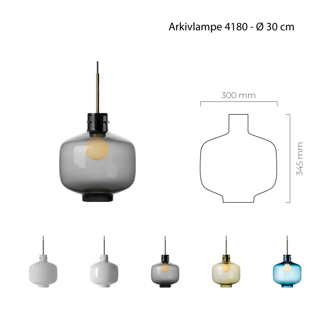 Arkivlampe 4180 - 30 cm
