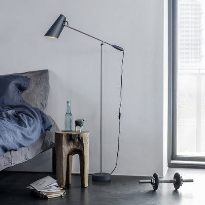 Birdy - Gulvlampe - Sort / Messing