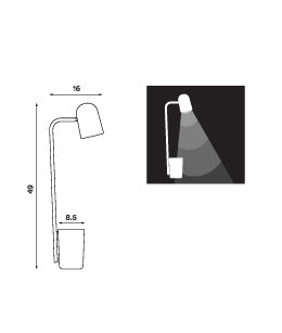 Buddy - Skrivebordslampe - Hvit