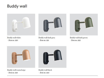 Buddy - Vegglampe - Hvit