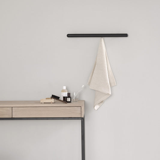 Haldar - knaggrekke - Sort eik 60 / 90 cm