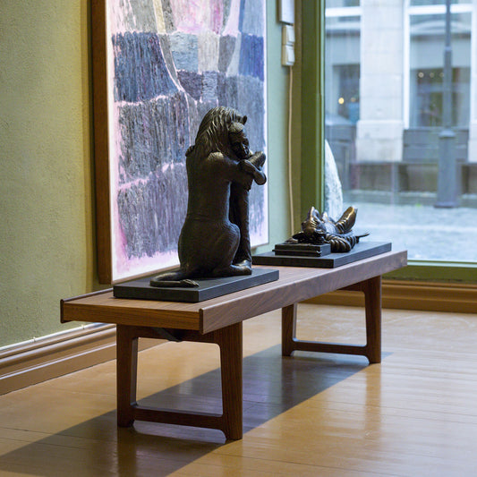 Krobo - Benk - Valnøtt - 120/150/200 cm