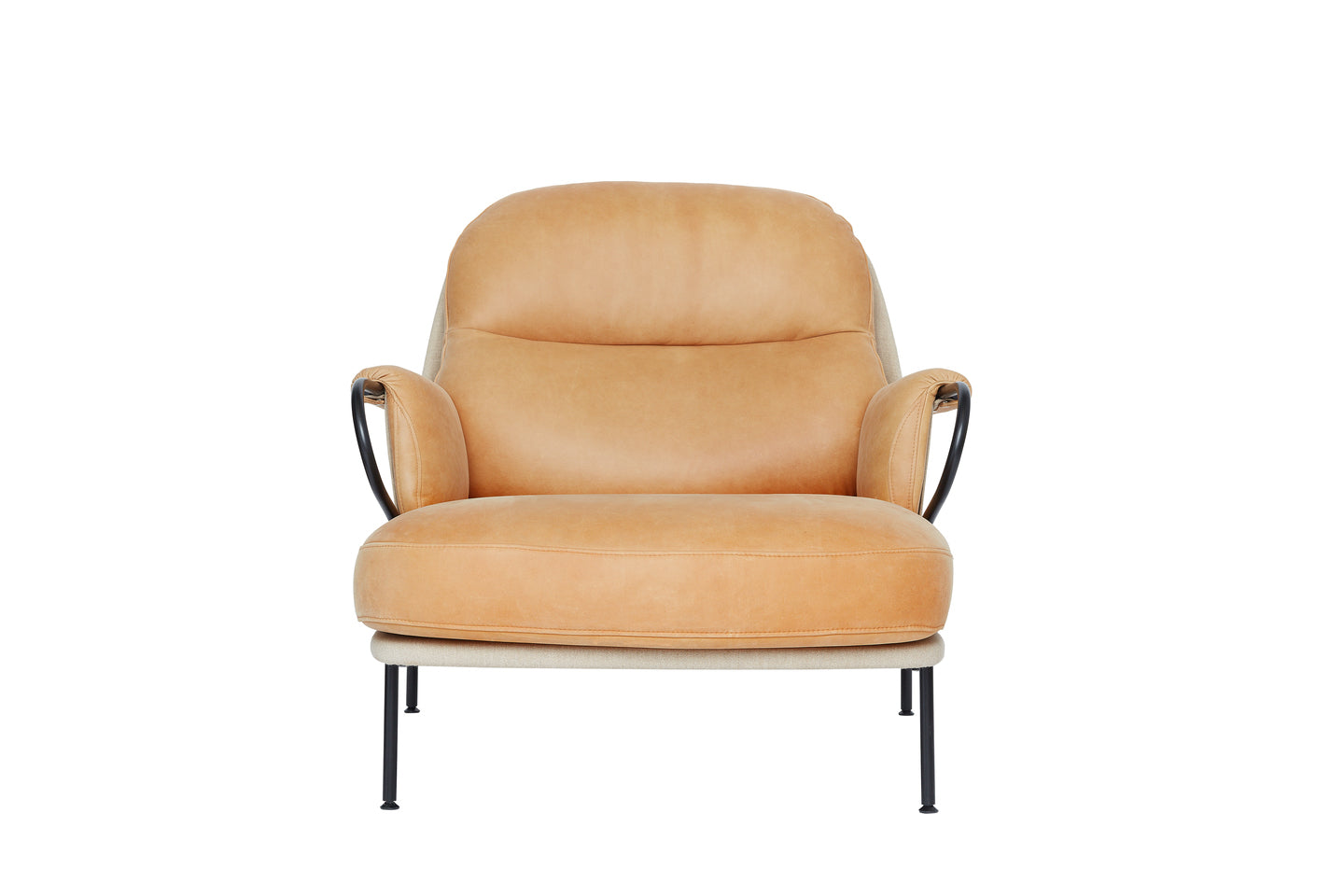 Lyra - Chaise Longue - Vintage Cognac