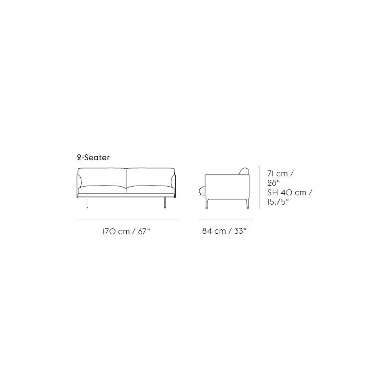 Outline - 2 seter - 170 cm