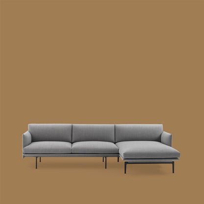 Outline - 3 seter - 262/142 cm - Chaise long