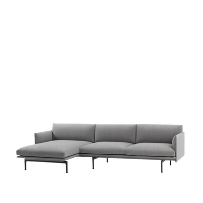 Outline - 3 seter - 262/142 cm - Chaise long