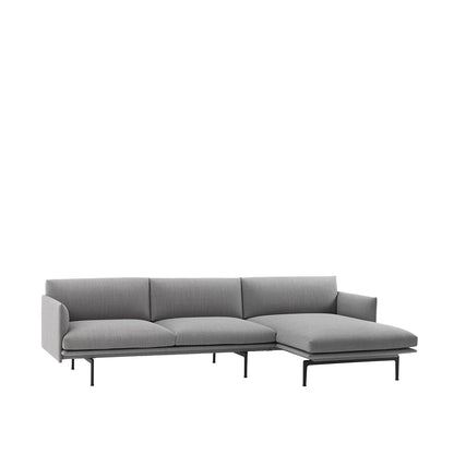Outline - 3 seter - 262/142 cm - Chaise long