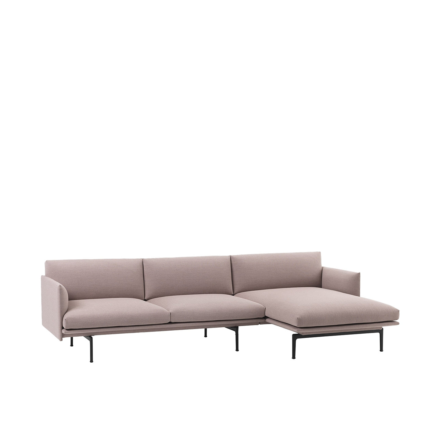 Outline - 3 seter - 262/142 cm - Chaise long