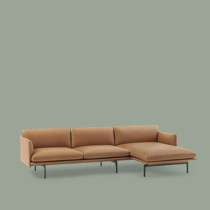 Outline - 3 seter - 262/142 cm - Chaise long