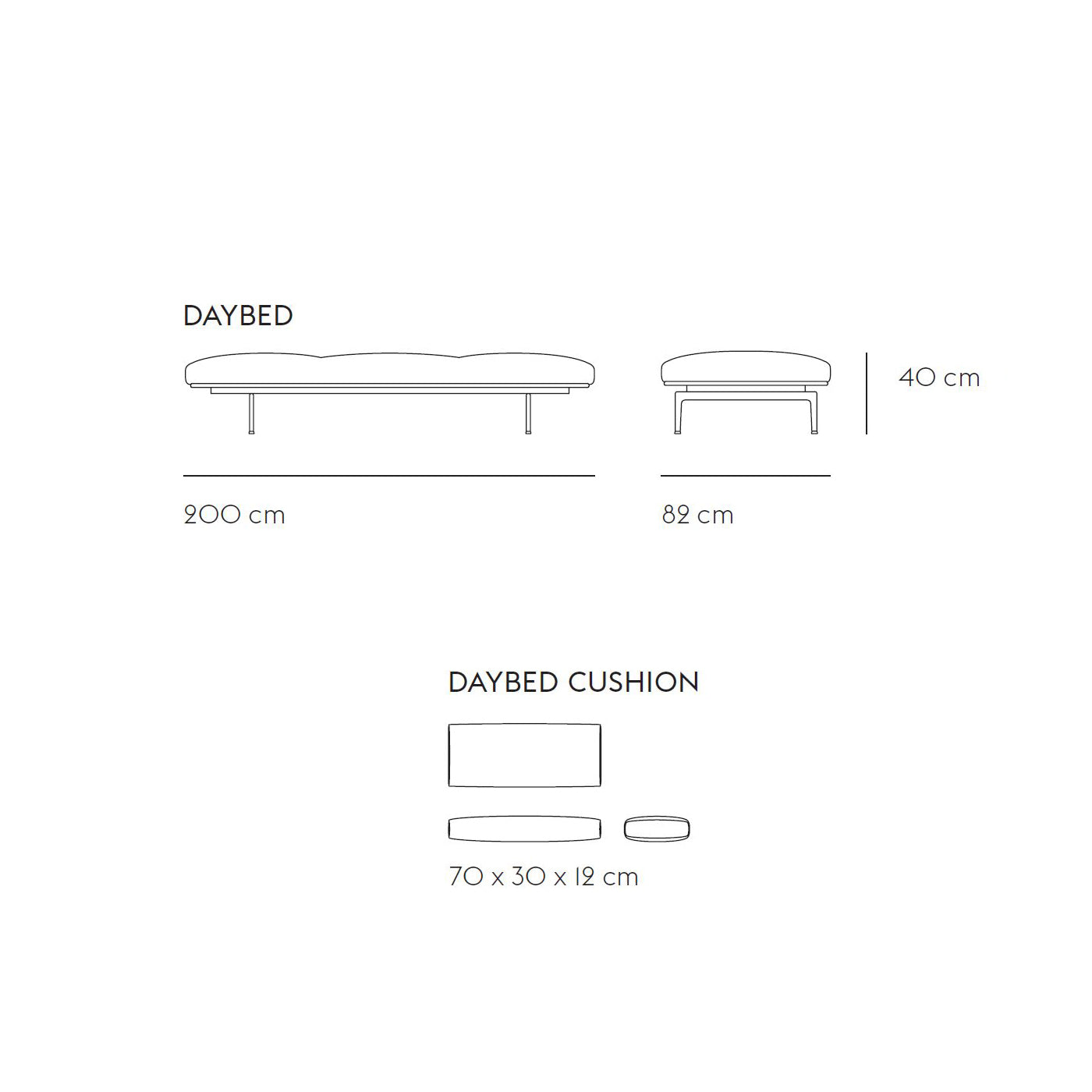 Outline - Pute til Daybed