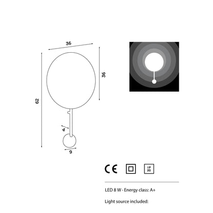 Ink- Vegglampe