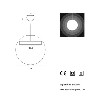 Reveal - Pendellampe D 35/45 cm
