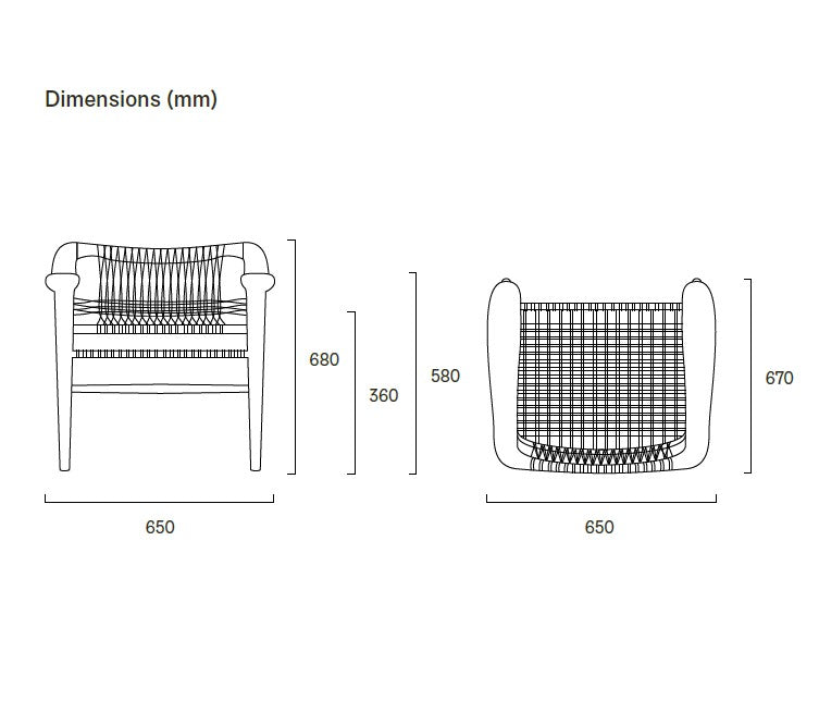 Bambi - Lenestol - Flettet sete 56/1