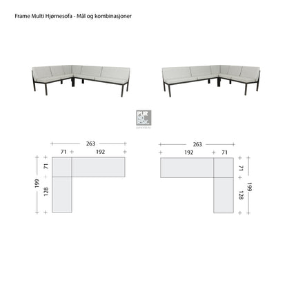 Sundays Frame - Multi - Hjørnesofa Kull