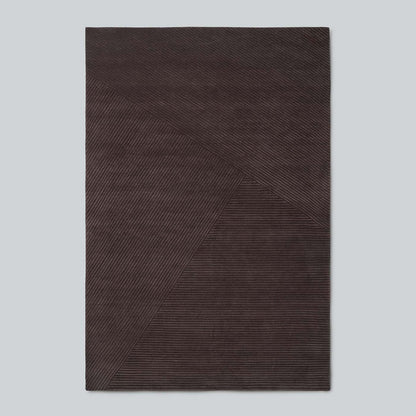 Row Gulvteppe 200x300 Mørk Brun