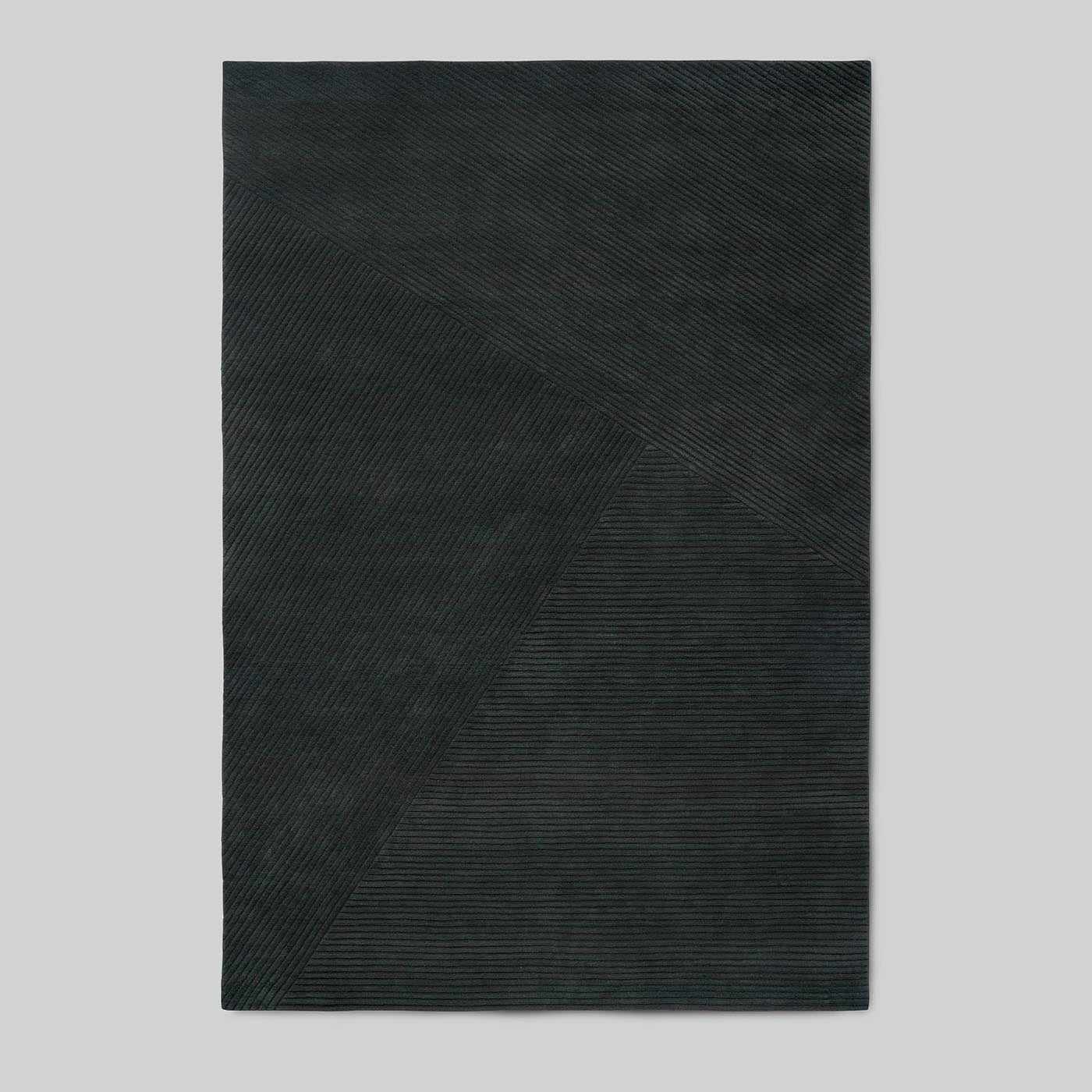 Row Gulvteppe 200x300 Mørk Grønn