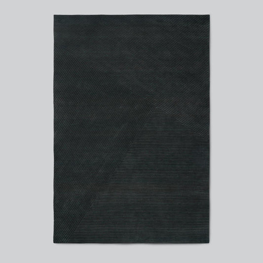 Row Gulvteppe 200x300 Mørk Grønn