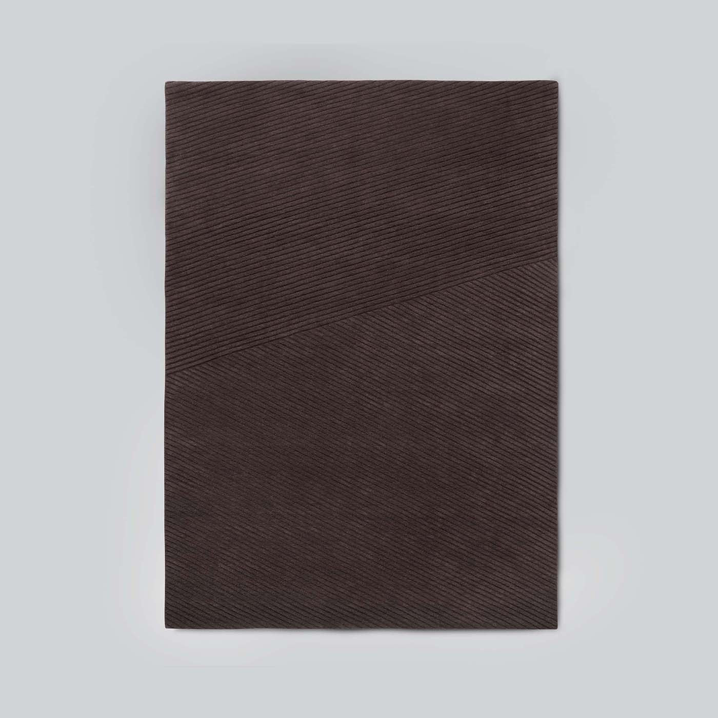 Row Gulvteppe 170x240 Mørk Brun