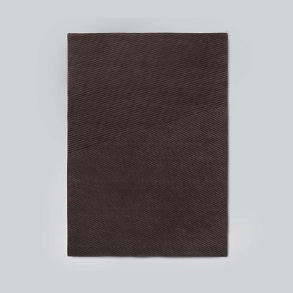 Row Gulvteppe 170x240 Mørk Brun