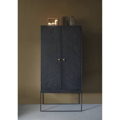Dis - Skap 90 x 80 cm - Fiskebensmønster